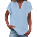 Relaxed V-Neck Blouse
