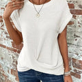 Waffle Knit Casual Tee