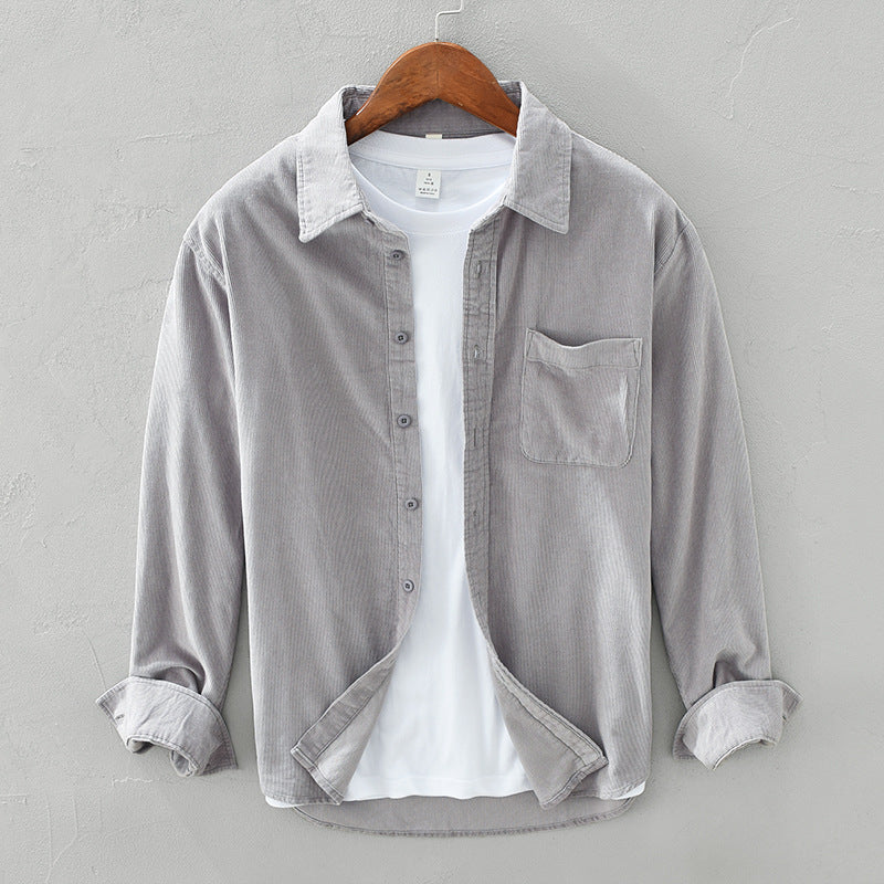 Casual Corduroy Shirt For Men