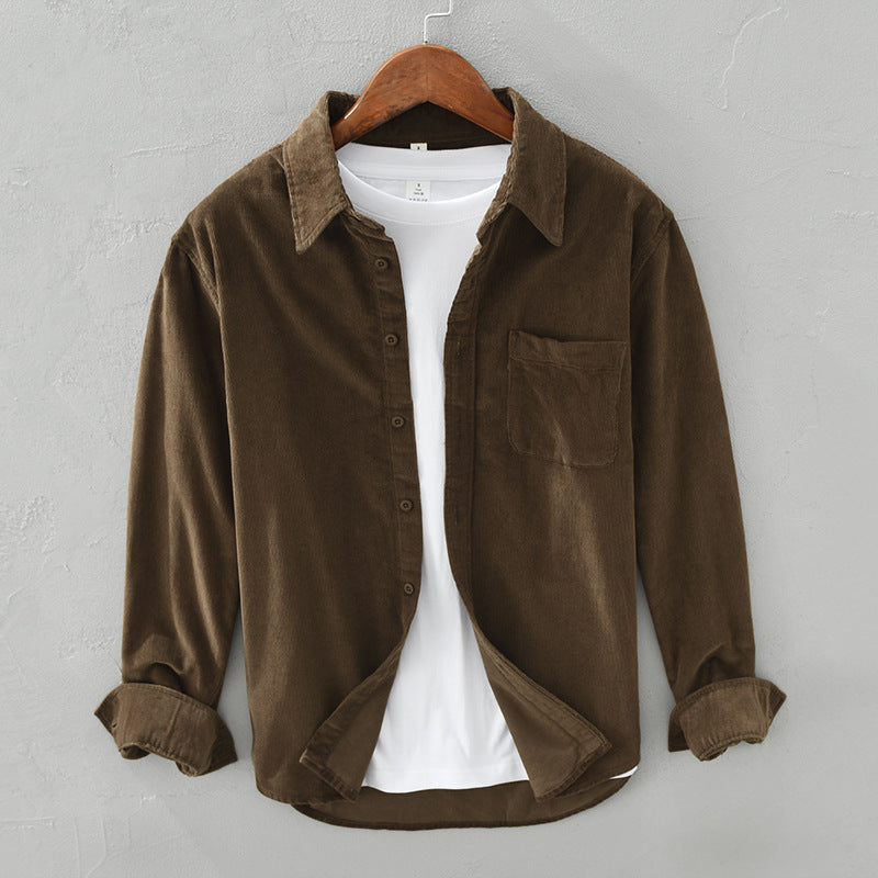 Casual Corduroy Shirt For Men