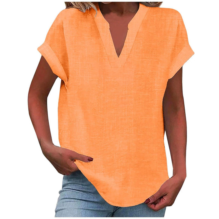 Relaxed V-Neck Blouse