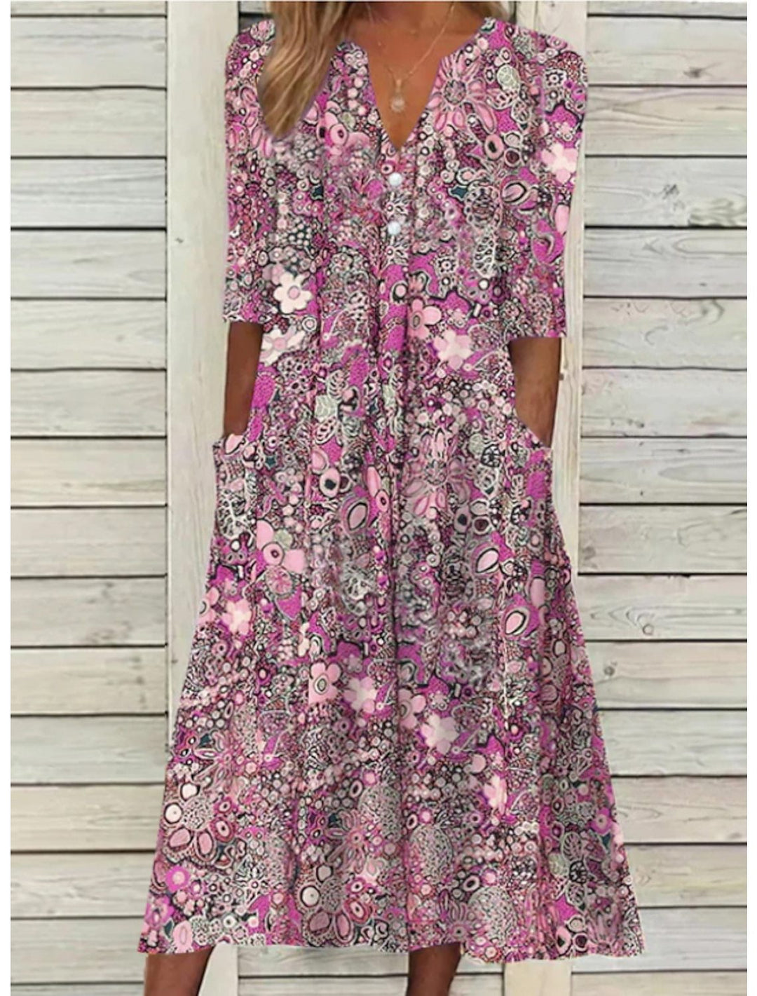 Elegant Summer Dress with Belly Cover