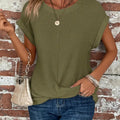 Waffle Knit Casual Tee
