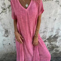 Loose V-neck Dress
