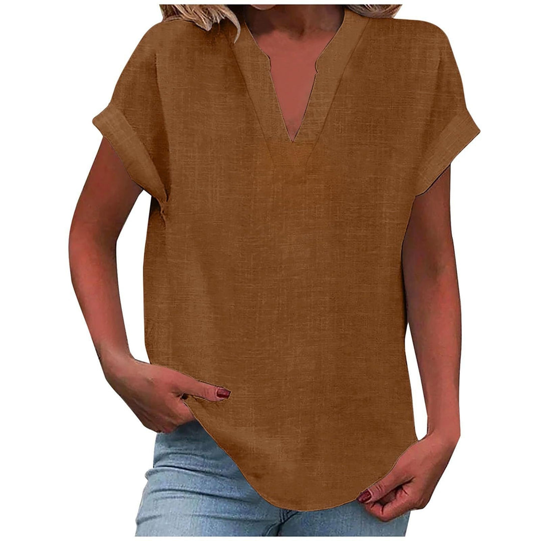 Relaxed V-Neck Blouse