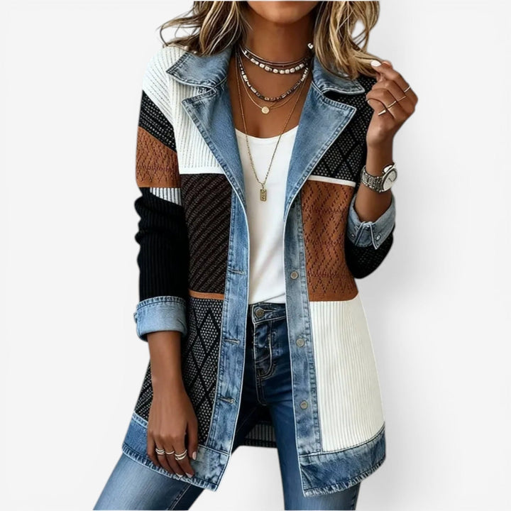 Elegant Layered Collar Button Jacket