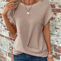 Waffle Knit Casual Tee