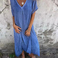 Loose V-neck Dress