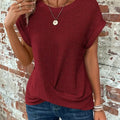 Waffle Knit Casual Tee