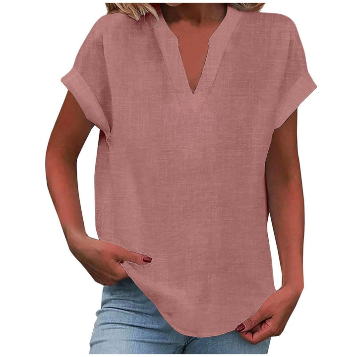 Relaxed V-Neck Blouse