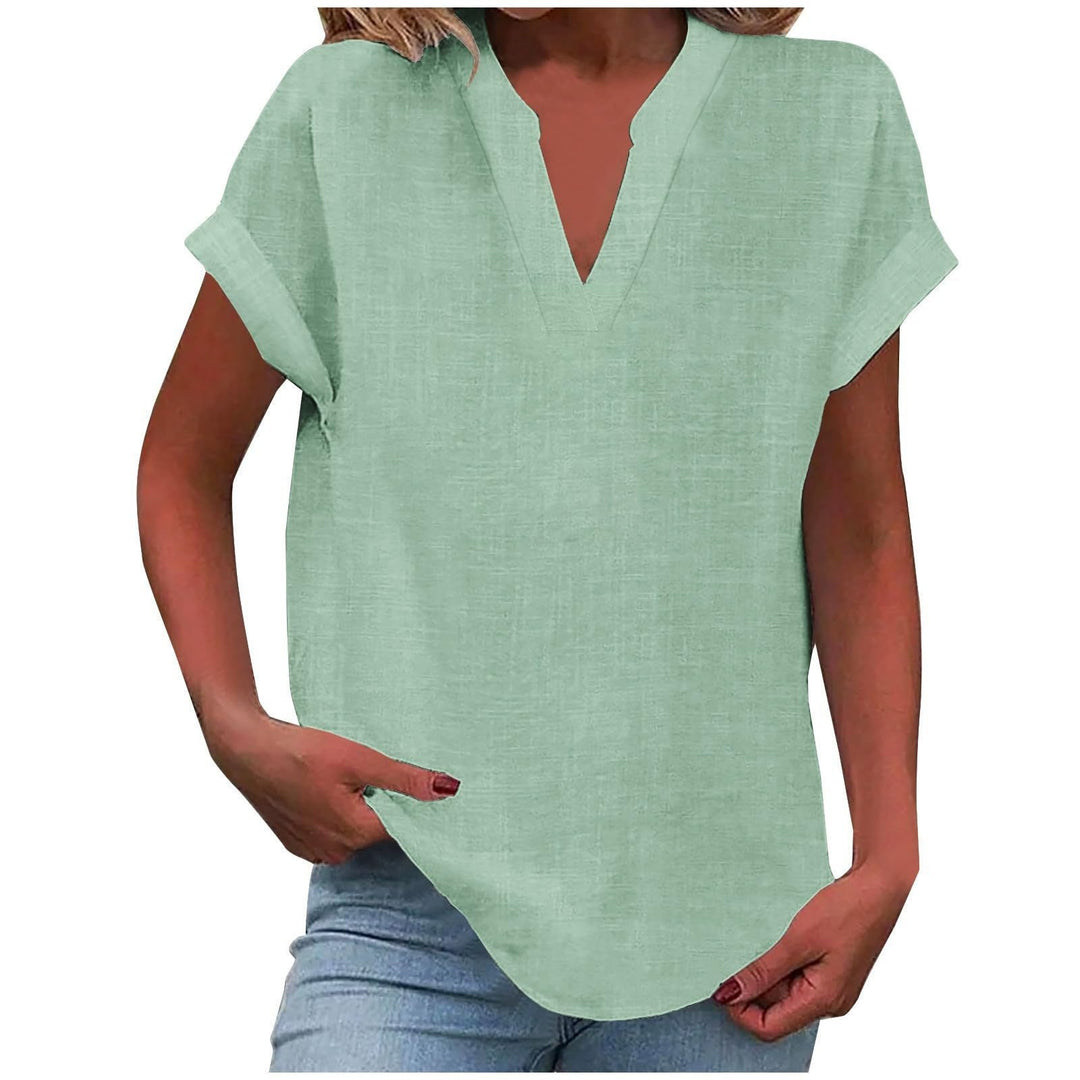 Relaxed V-Neck Blouse