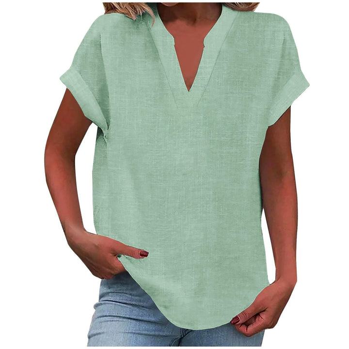 Relaxed V-Neck Blouse