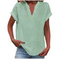 Relaxed V-Neck Blouse