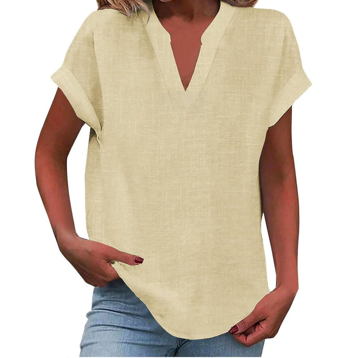 Relaxed V-Neck Blouse