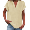 Relaxed V-Neck Blouse