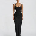 Satin Corset Maxi Dress For Women