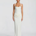 Satin Corset Maxi Dress For Women