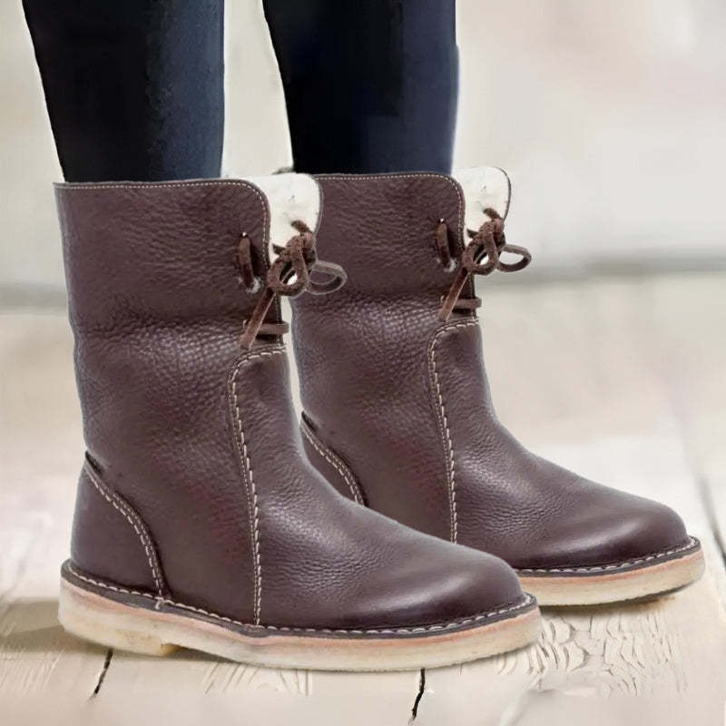 Waterproof Fur-Lined Winter Boots For Women