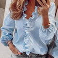 Feminine Blouse with Playful Ruffles