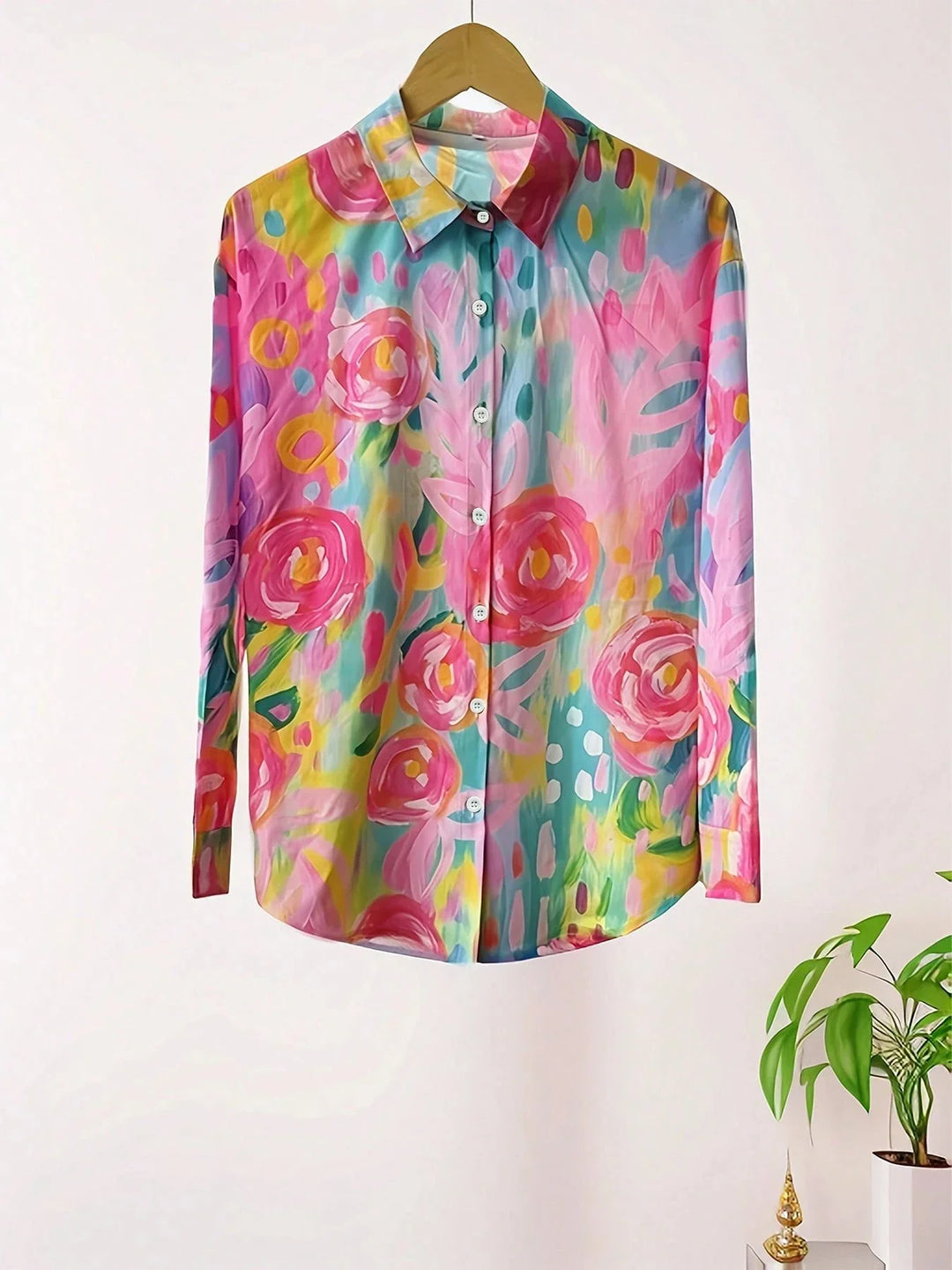Colorful Blouse with Playful Print