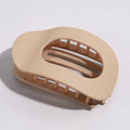 Fashion Oval Flat Hair Claw Clips for Women Matte Duckbill Clip Back-of-Head Bun Hair Accessories Simple Clip Hair Ornament