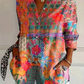 Colorful Blouse with Playful Print