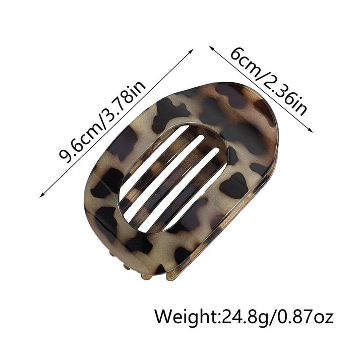 Fashion Oval Flat Hair Claw Clips for Women Matte Duckbill Clip Back-of-Head Bun Hair Accessories Simple Clip Hair Ornament