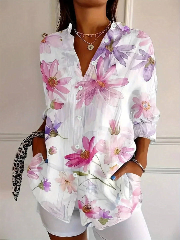 Colorful Blouse with Playful Print