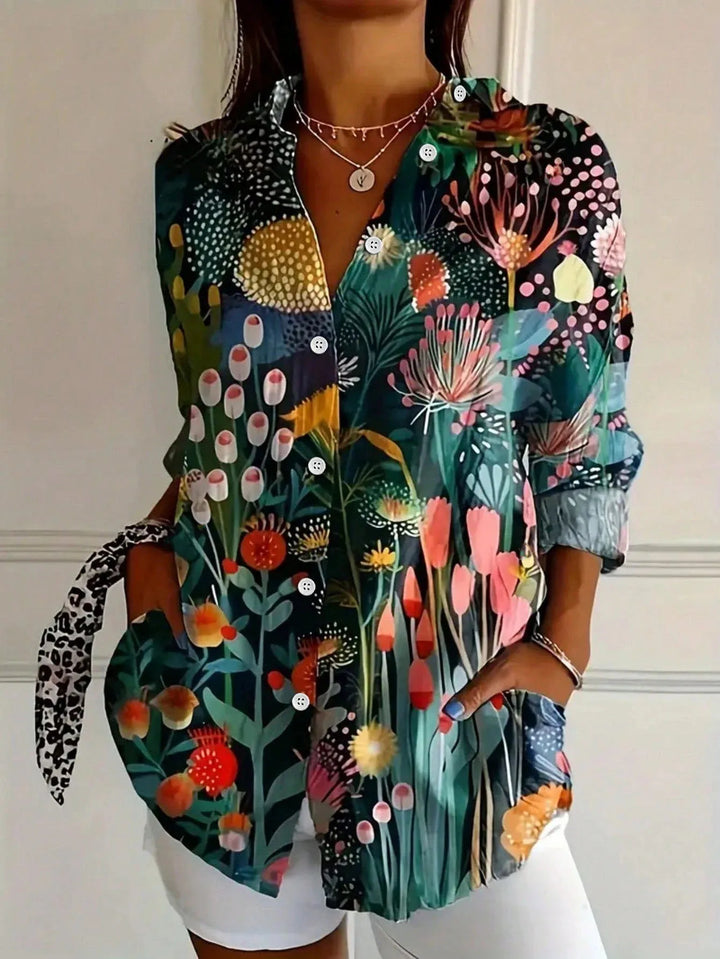 Colorful Blouse with Playful Print