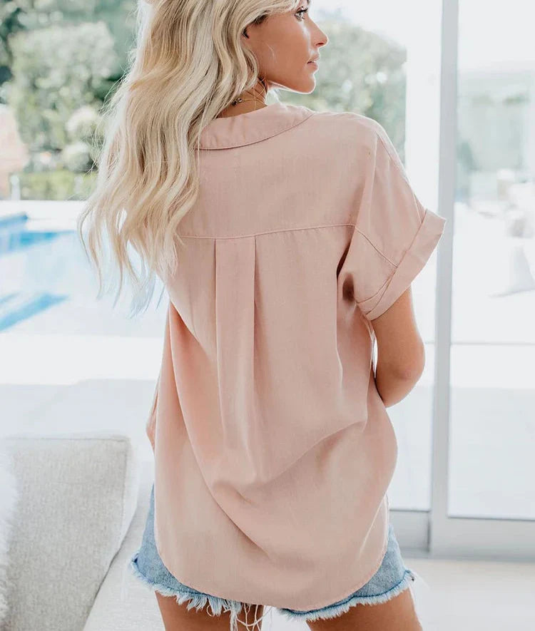 Relaxed Fit Casual Blouse