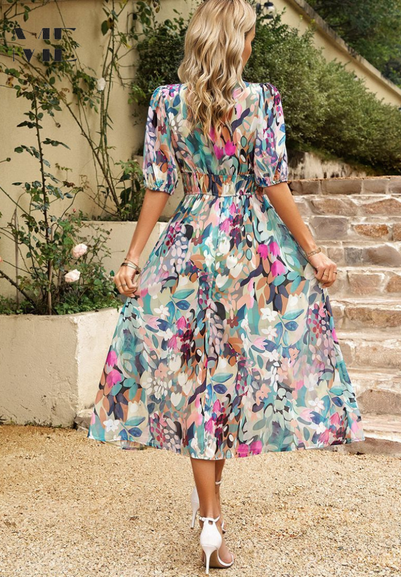 Elegant Floral Dress