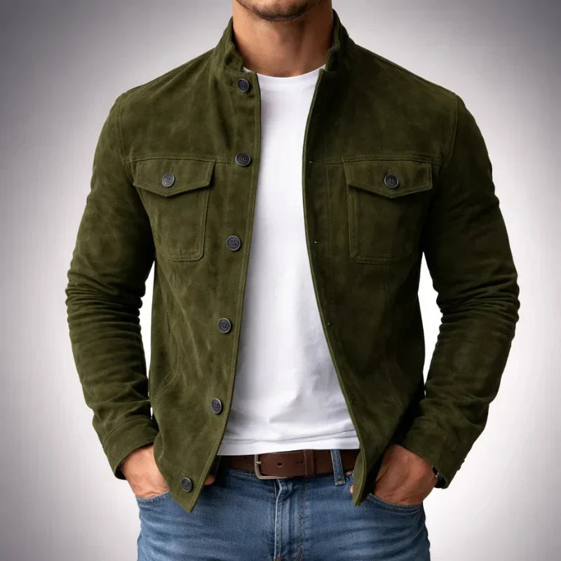 Classic Pocket Suede Jacket