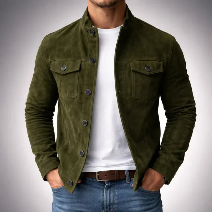 Classic Pocket Suede Jacket