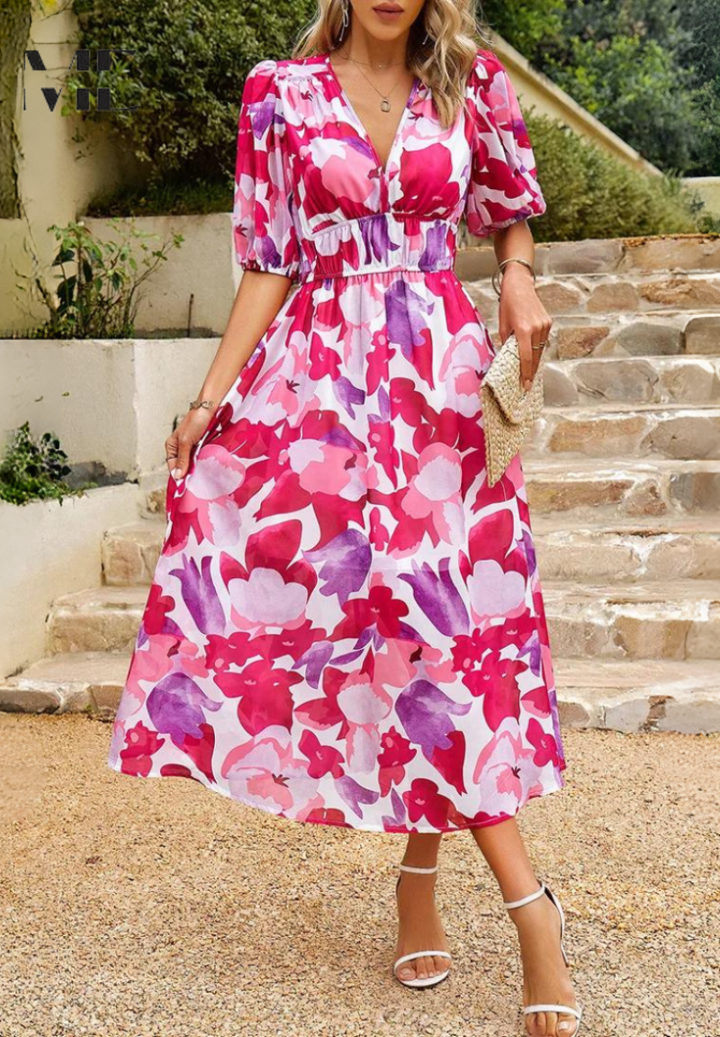 Elegant Floral Dress