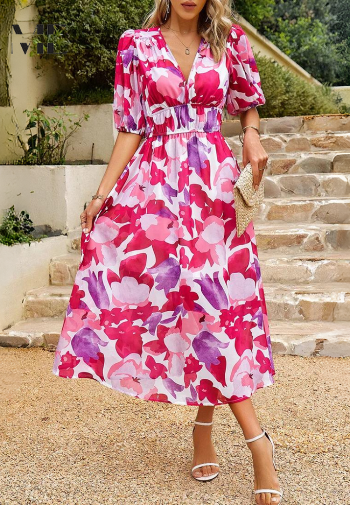 Elegant Floral Dress