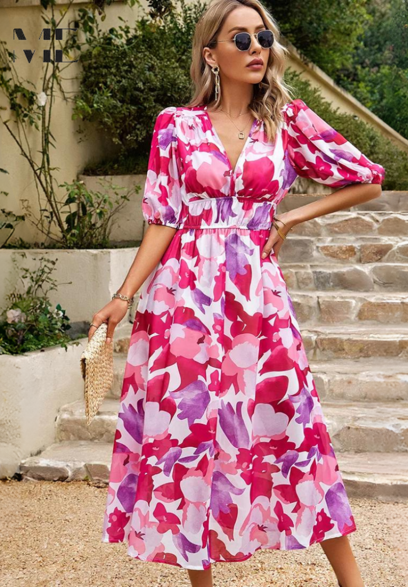 Elegant Floral Dress