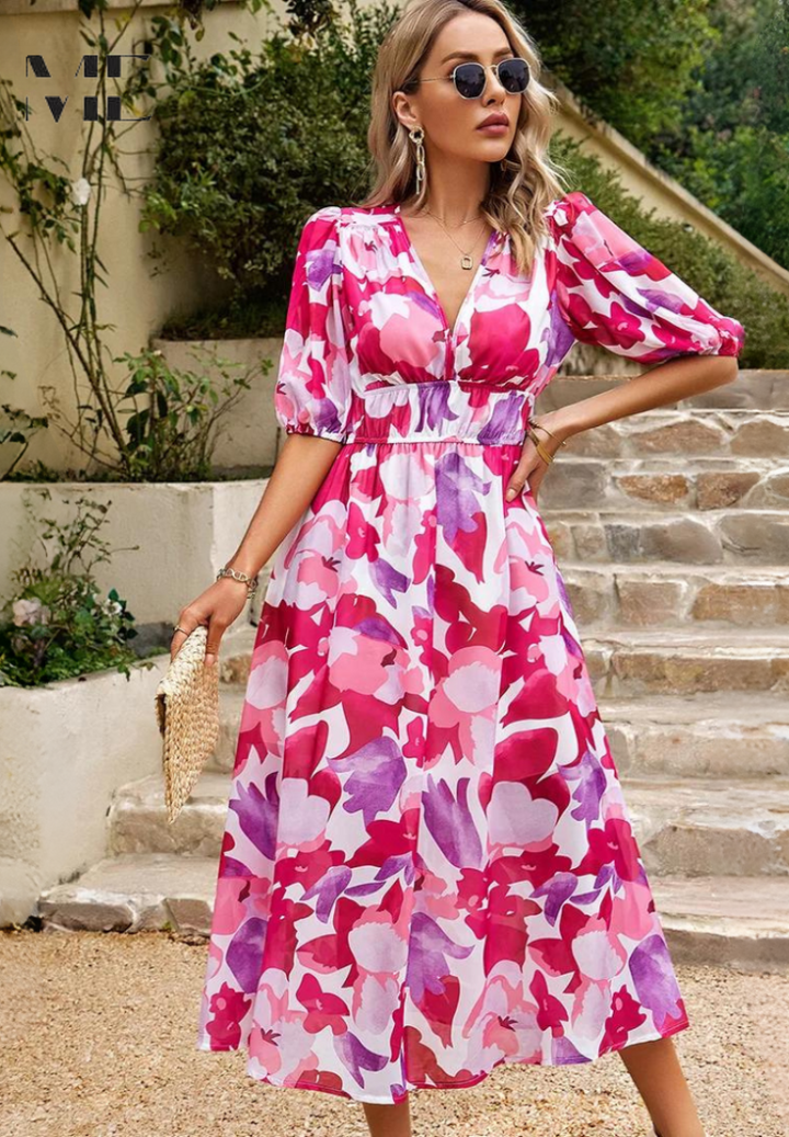 Elegant Floral Dress
