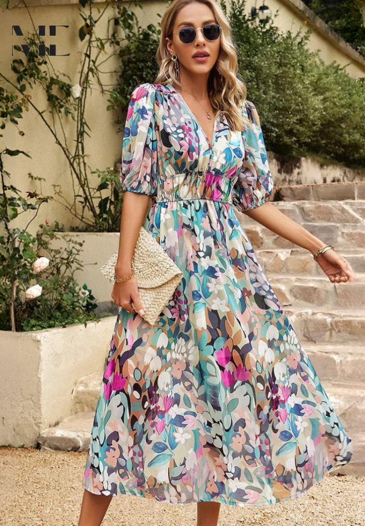 Elegant Floral Dress