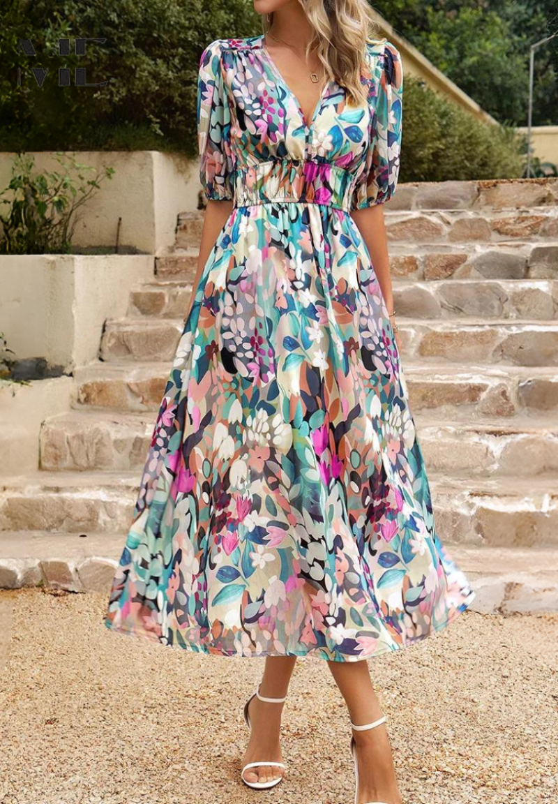 Elegant Floral Dress