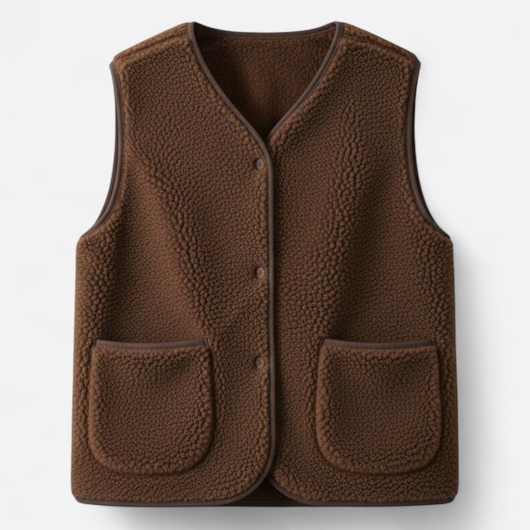 Plush Fleece Utility Vest For Men