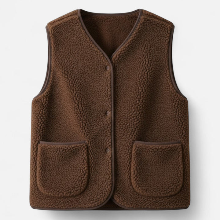 Plush Fleece Utility Vest For Men