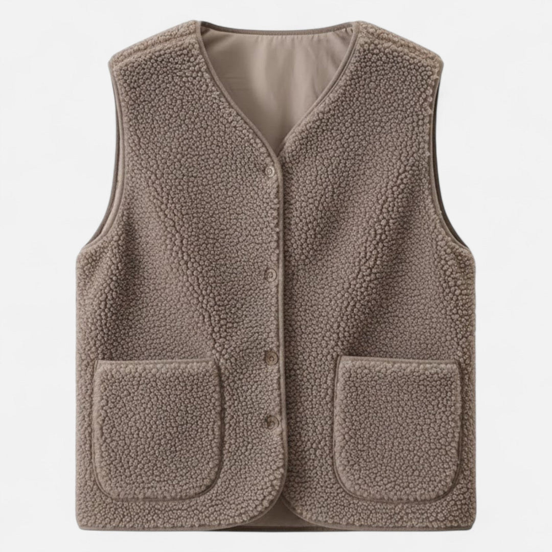 Plush Fleece Utility Vest For Men