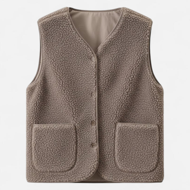 Plush Fleece Utility Vest For Men