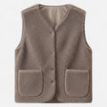 Plush Fleece Utility Vest For Men