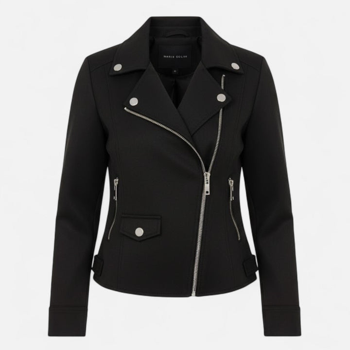 Slim Zip Moto Jacket For Women