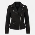Slim Zip Moto Jacket For Women
