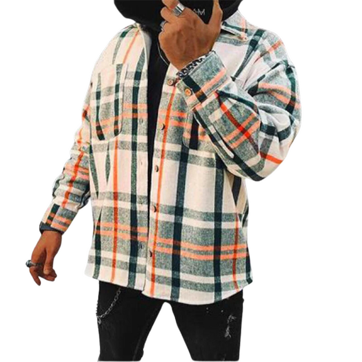 Premium Plaid Overshirt Jacket For Men