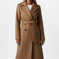 Double Breasted Long Coat For Women