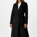 Double Breasted Long Coat For Women