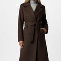Double Breasted Long Coat For Women
